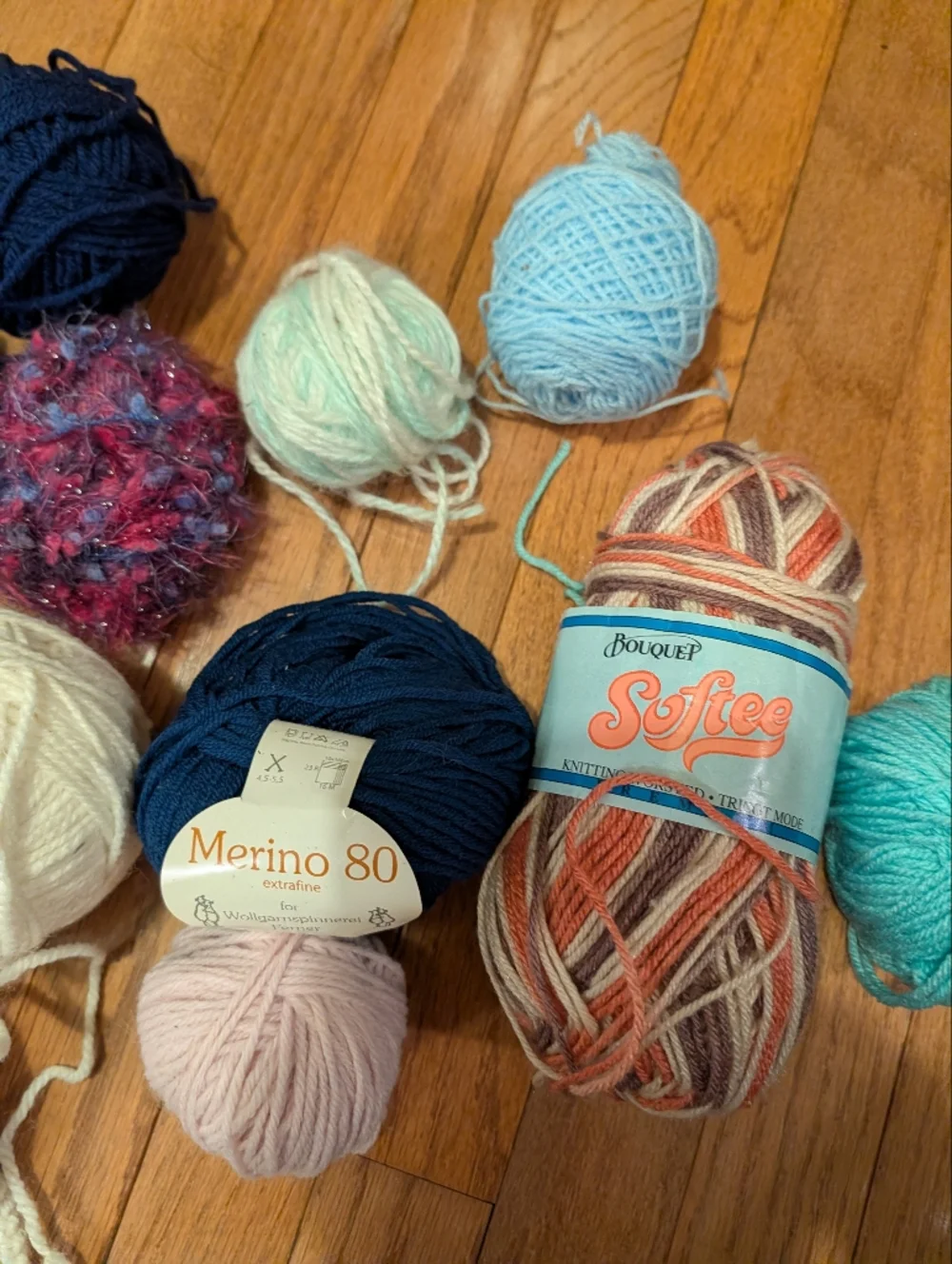 Destash Mixed YARN Lot Crochet Knit GIFT  Bundle Crafts Various Weights/Colors